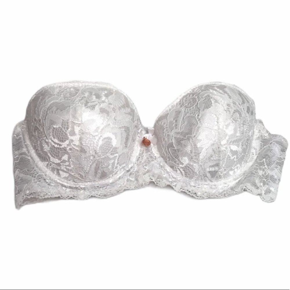 5/$25 Marilyn Monroe Strapless Lace Bra Sz 36C